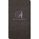 Elegant Initial Moire Guest Towels Image 2 of 2